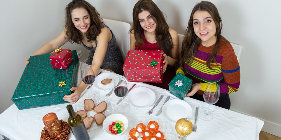 Corporate event with team building activities and gifts