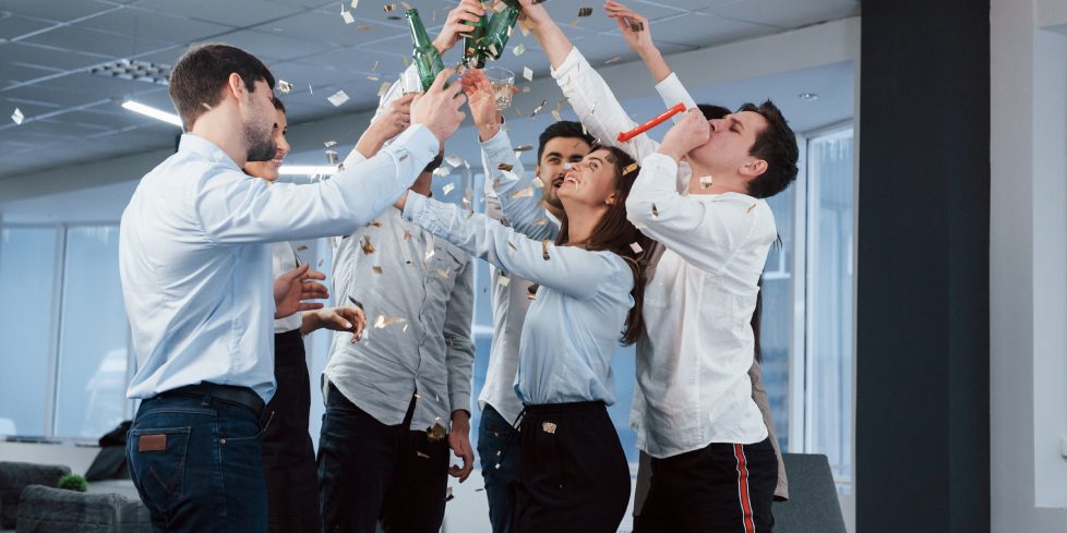 Office celebration for employee personal